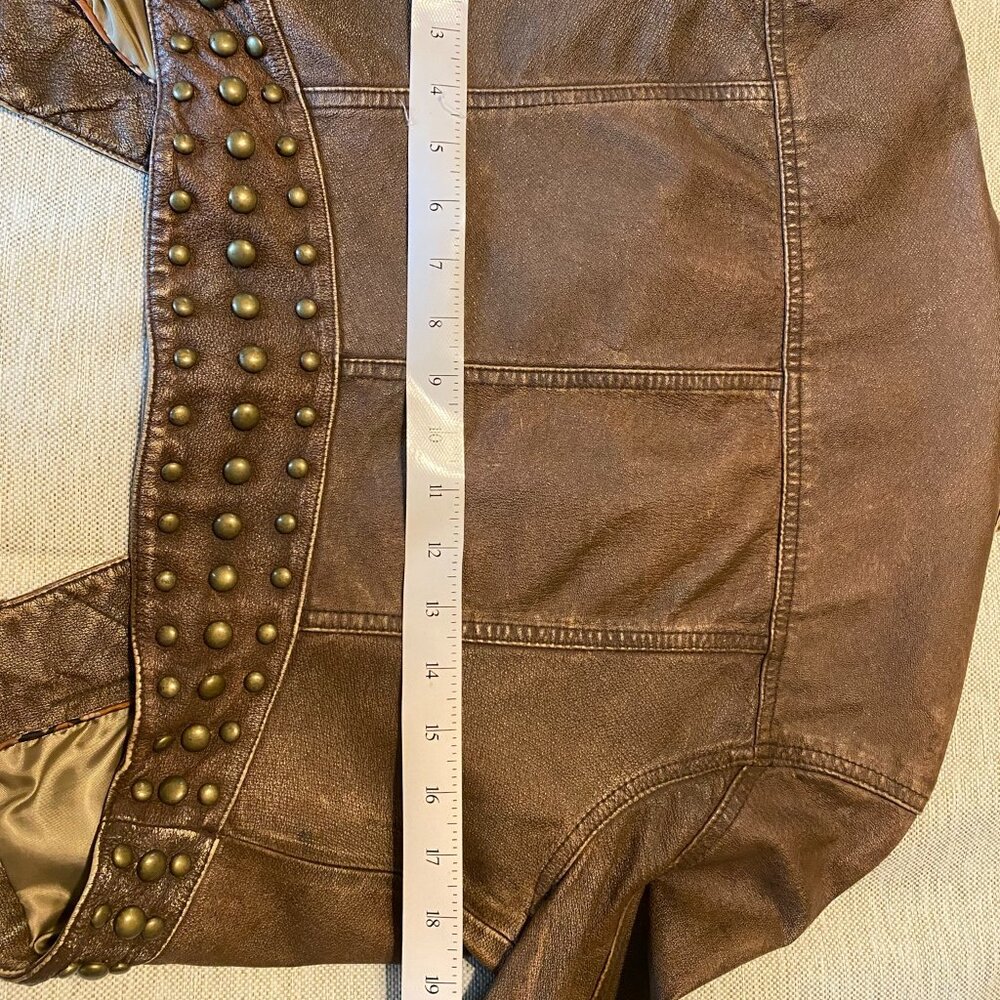 Wilsons Leather Crop Studded Leather Jacket - Picture 2 of 15